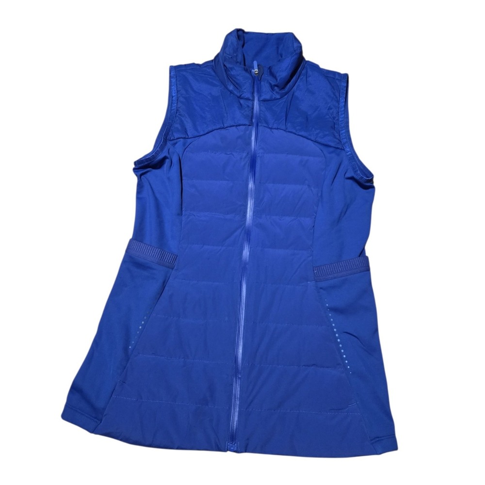 Lululemon Down For It All Vest Psychic Blue Running Puffer Size 6 700-Fill Down
